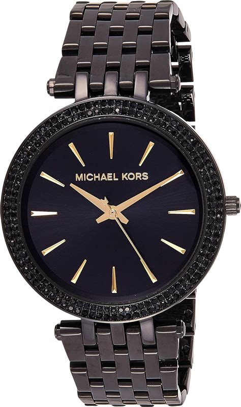 michael kors black watch women's.